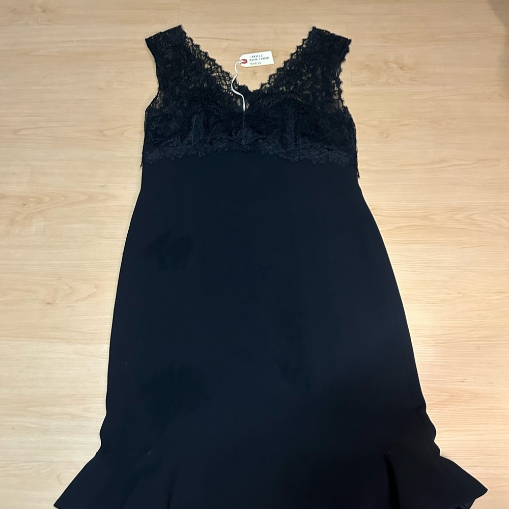 Rena Lange Black Lace Dress